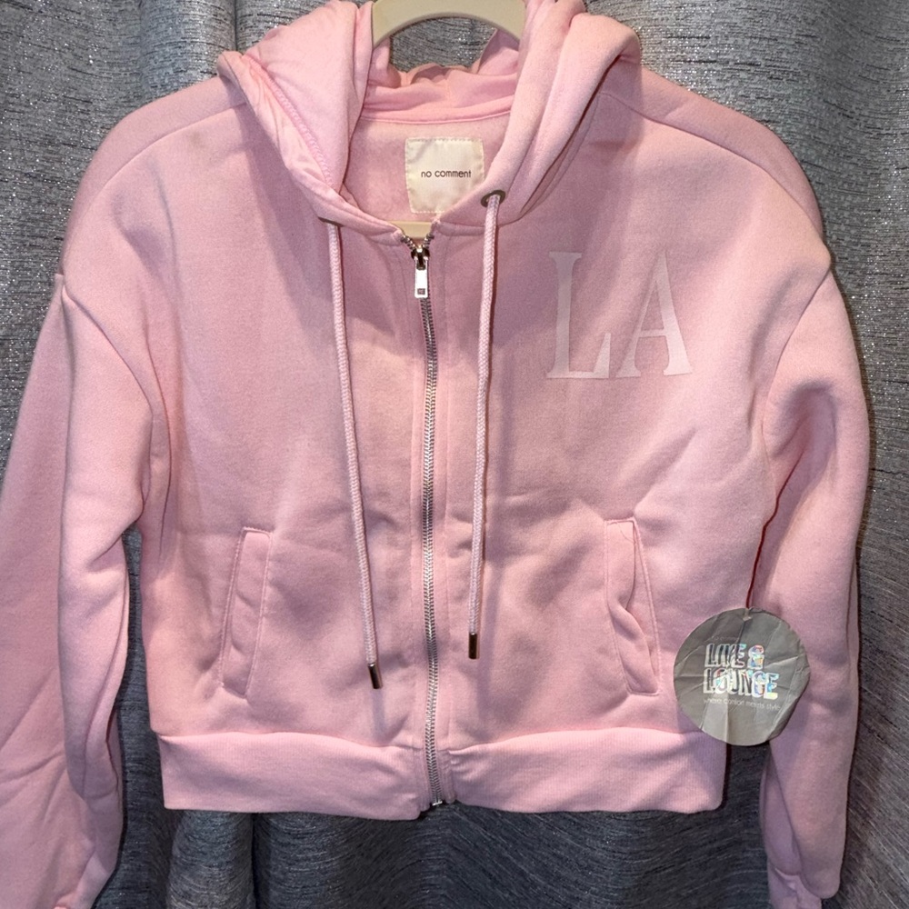 No Comment Pink Women's Hoodie Sweater